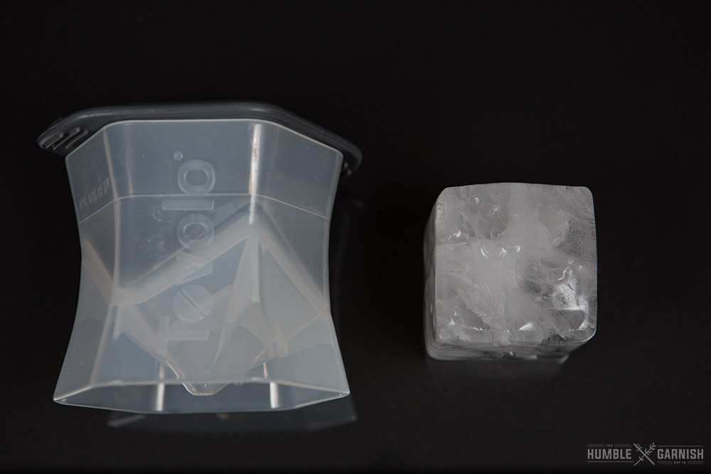 OnTheRocks Crystal-Clear Ice Cube Maker, Make 2 Inch Clear Cubes at Home